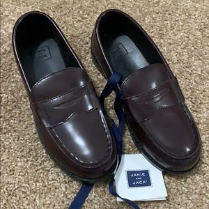 Janie and jack boys loafer sz 10 brown leather NWT